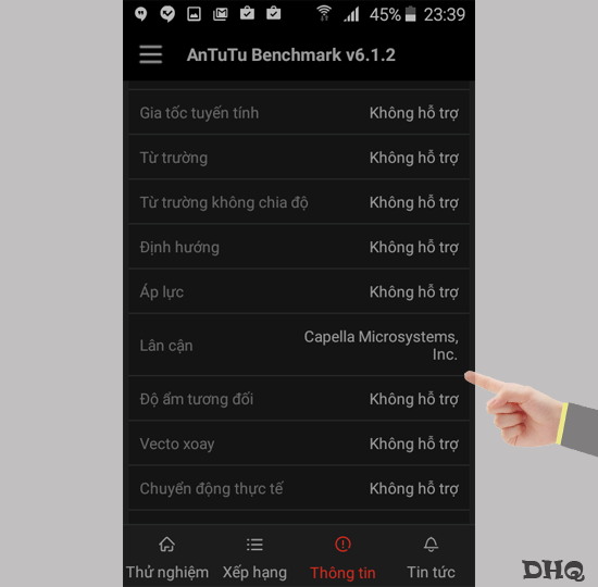 Th&ocirc;ng tin c&aacute;c cảm biến